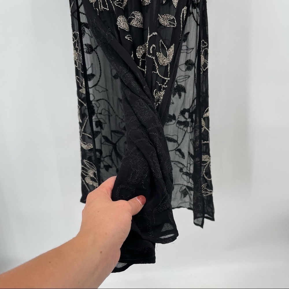 NEW! Zara Limited Edition Black Beaded Dress - Picture 5 of 15